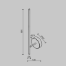 Настенный светильник (бра) MAYTONI ELEGANT C085WL-L12BS2.7K
