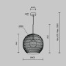 Подвесной светильник MAYTONI CANE MOD204PL-01BG